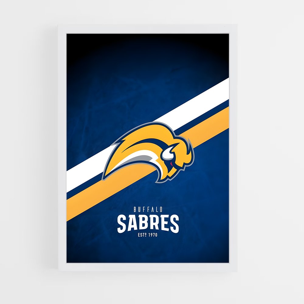 Poster Sabres en Action – affiche Hockey sur glace (vue 3)